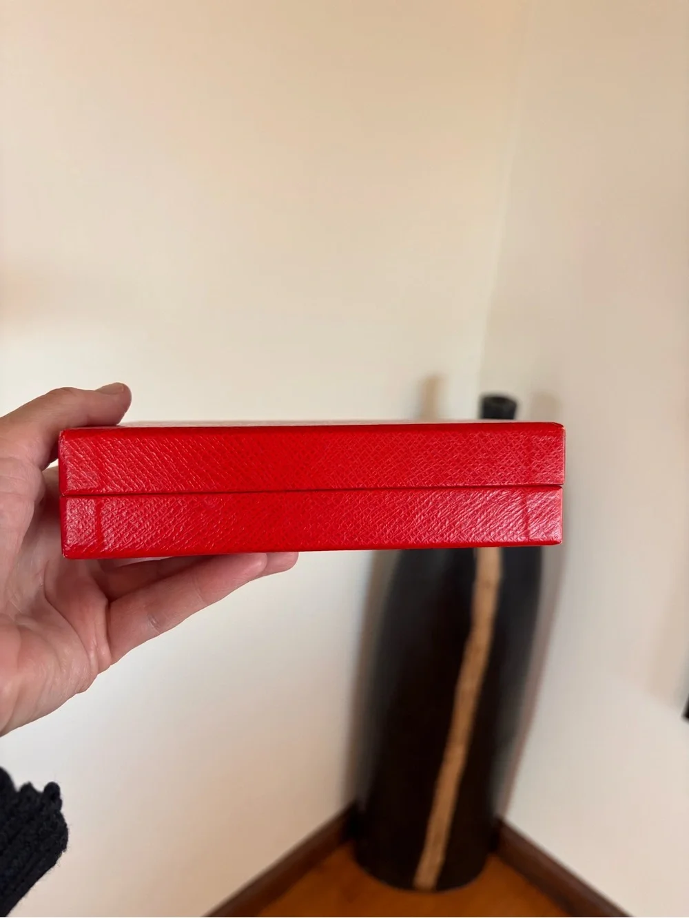 PRADA Authentic Red Saffiano Luxury Presentation Gift Storage Box Set